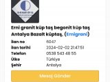 Bursa granit küp taş begonit küp taş uygulama ekibi Halil usta 